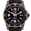 Breitling Superocean II Black Steel Rose Gold Mens Watch U17368 Box Card