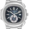 Patek Philippe Nautilus Chronograph Steel Mens Watch 5980 Box Papers