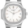 Patek Philippe Nautilus White Dial Automatic Steel Mens Watch 3800 Box Papers