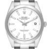 Rolex Datejust 41 White Dial Steel Automatic Mens Watch 126300 Box Card