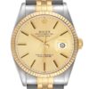 Rolex Datejust Steel Yellow Gold Vintage Mens Watch 16013