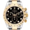 Rolex Daytona Steel Yellow Gold Black Diamond Dial Mens Watch 116523
