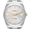 Rolex Oyster Perpetual 41 Silver Dial Steel Mens Watch 124300 Box Card