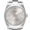 Rolex Oyster Perpetual Silver Dial Steel Mens Watch 126000 Box Card