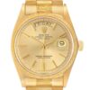 Rolex President Day-Date Yellow Gold Vintage Bark Mens Watch 1807 Box Papers