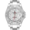 Rolex Yachtmaster 35 Midsize Steel Platinum Mens Watch 168622